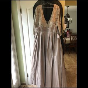 Jovani Long Sleeve Beaded A-Line Gown NWT